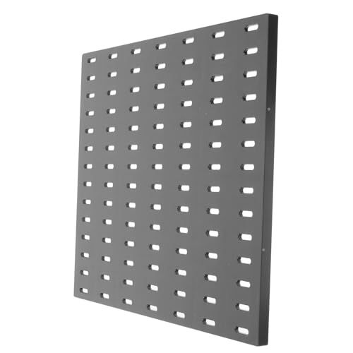 OFFIGAM ガレージ用有孔ボード収納パネル ブラック 無打孔簡単設置 多機能壁掛けラック ホール可能 玄関や作業場に