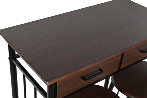 Table de cuisine compacte 80x50 pour studio et petit espace avec tabourets - 3