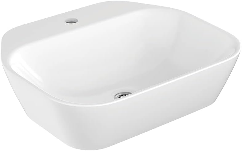 - Span Square Vessel, Over counter, White, 536MM X 457MM