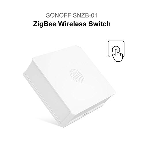 SONOFF SNZB-01 Zigbee Wireless Switch, Supports To Create Smart Scenes, Trigger The Connected Devices on Ewelink APP With Three Control Options,SONOFF ZigBee Bridge Required.