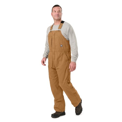Berne Men's Heartland Insulated Washed Duck Bib Overall