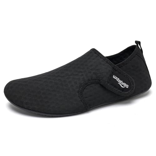 Image of WateLves Water Shoes for Women Men Swim Beach Aqua Socks Quick Dry Barefoot House Slippers Travel Shoes with Adjustable Magic Tape for Pool Diving Boating Yoga Surf