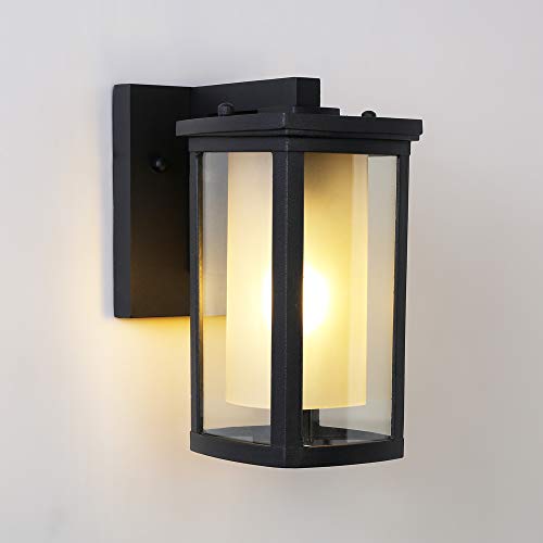 Get Special Price RINLNOY Coach Lights Outdoor,Double Glass Porch Light, Wall Sconce Lighting,Cast Aluminum, Rust-Proof, Suitable for Terraces, Gardens, Balconies, Corridors