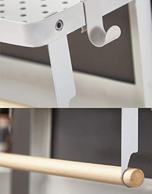 Magnetic Spice Rack for Refrigerator Magnetic Paper Towel Holder for Fridge Magnetic Shelf Magnetic Shelves Fridge Magnet Organizer Spice Rack Kitchen Organization Kitchen Storage(White)