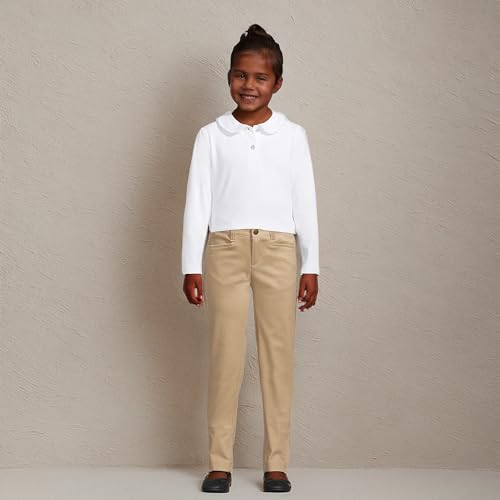 Lands' End Girls Long Sleeve Ruffled Peter Pan Collar Knit Shirt4