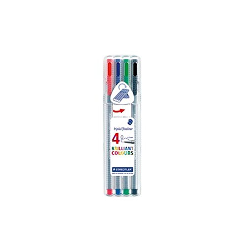 Staedtler© fine pen, triplus© fineliner, approx. 0.3 mm, Staedtler box with 4 colours