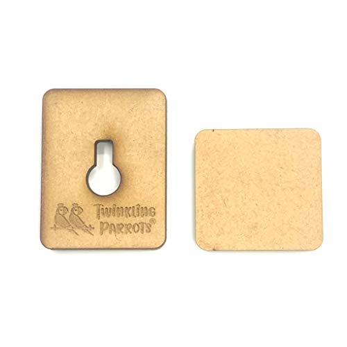 Twinkling Parrots DIY4U Wooden Hook for Hanging Art Boards | Mandala | Resin | Pouring | Decoupage | Multipurpose | Pack of 10 pc.