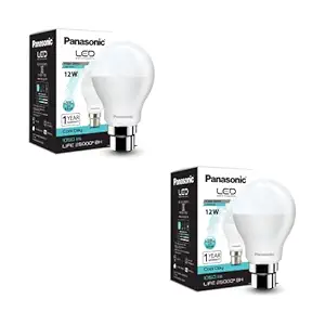 Panasonic Base B22 12-Watt LED Bulb (Cool Day Light) - Pack of 2