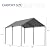 Outdoor Carport 10x20Ft Portable Carport,Outdoor Carport Garage Storage Shed,Portable Garage Party Tent,Heavy Duty Carport for Car,Party Grey