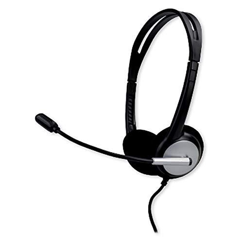 Casque stéréo MCL Samar avec micro antibruit et arceau réglable