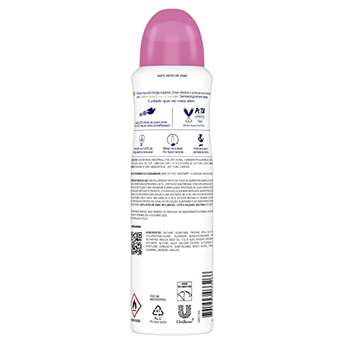 Desodorante Antitranspirante Aerosol Dove Go Fresh Romã e Verbena 150ml
