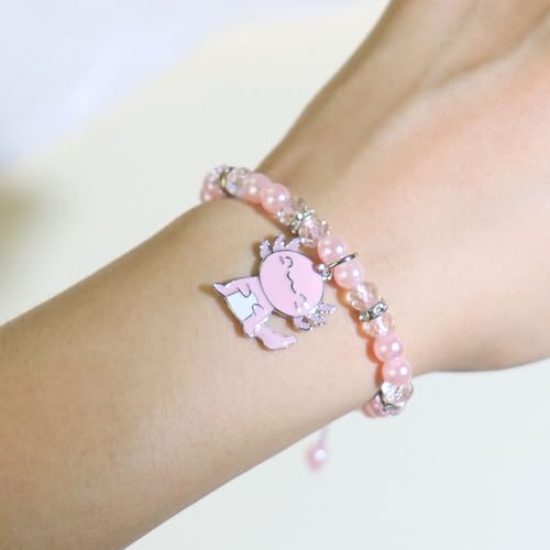 Image of Axolotl Gifts for Axolotl Lovers Birthday Gift Axolotl Necklace Bracelet Kawaii Jewelry for Who Loved Axolotl Easter Basket Stuffers