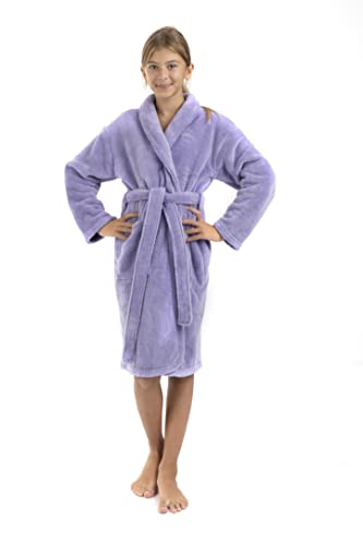 BC BARE COTTON Bare Cotton Kids Microfiber Fleece Shawl Robe - Girls