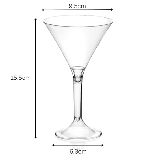 Copas de coctel AIOS Martini Glass 185ml ideales para fiestas y cenas elegantes en casa 5