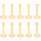 SREFGAS Piercing para el labio para hombre y mujer, 16 g, 10 unidades, 8 mm, Acrílico, Sin gemas