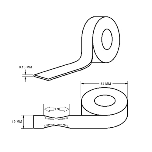 Restagraf PVC-Klebeband in Blisterverpackung, 10 m x 19 mm x 0,15 mm, Rot, 1 Stück