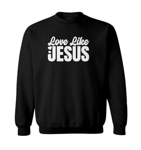Tcombo Love Like Jesus - Christ Christian Toddler Fleece Crewneck Sweater