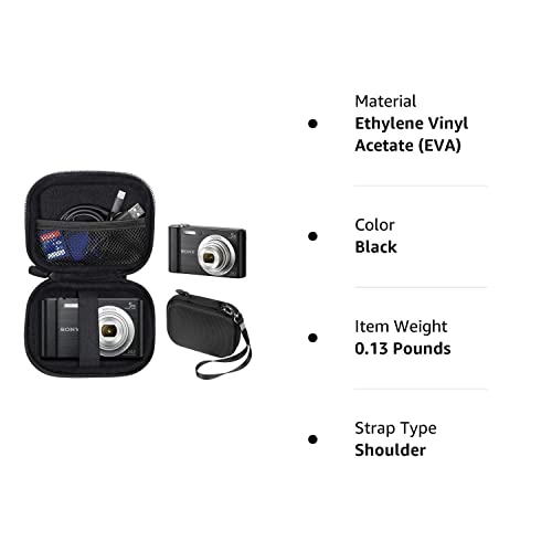 Wgear Digital Camera Case For Canon Powershot Elph180, Elph 190, Elph 350 Hs, Elph 310 Hs, Elph 360; Sony W800/S, Dscw830; Abergbest 21 Mega Pixels; Kodak Fz43, Fz53-Bl; Lecran #TOP6