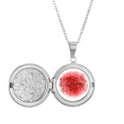 Collier médaillon poisson au style japonais pour vos tenues d'été