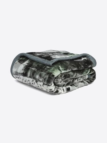 Image of Monte Carlo Double Bed Heavy Winter Blanket Moon Valley 2 Ply Box Pack 871 GSM | 4.5 KG, (240x220 CM) Olive