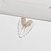 QLUYCKW Angel Wing Brooch Pin for Women Fashion Colorful Rhinestone Enamel Fairy Elf Wings Brooch Pin Birthday Party Dresses Clothing Accessories Jewelry (White)