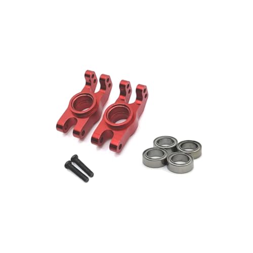 RC�X�e�A�����O�i�b�N�� For MJX 16207 16208 16209 16210 H6V3 M162 M163 1/16 2pcs ���^���X�e�A�����O�J�b�v RC�J�[�p�[�c �p�[�c�ƃA�N�Z�T���[ �A�b�v�O���[�h �����p(Red)