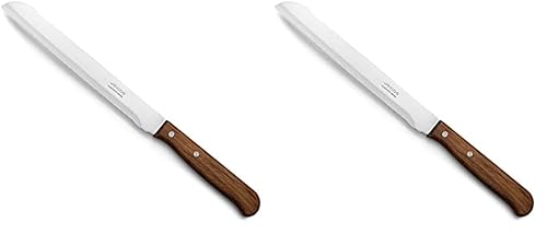 Arcos Serie Latina, Cuchillo Panadero, Hoja serrada de 170mm, Mango Madera (Paquete de 2)