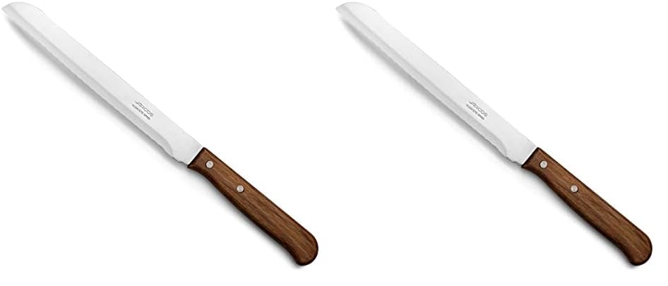 Arcos Serie Latina, Cuchillo Panadero, Hoja serrada de 170mm, Mango Madera (Paquete de 2)