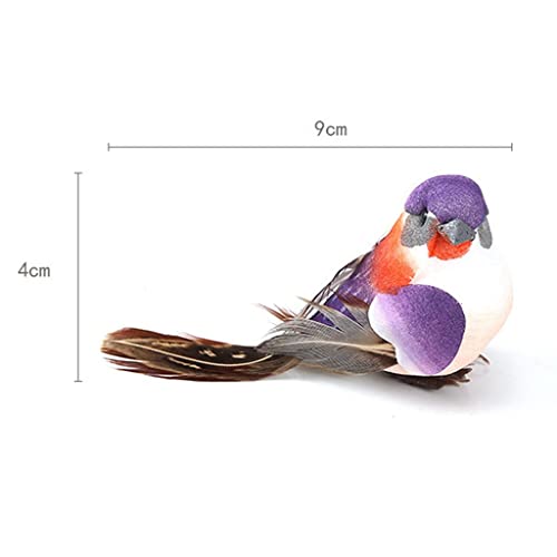 Decoración de aves artificiales para celebraciones, bodas y diseño de césped 5