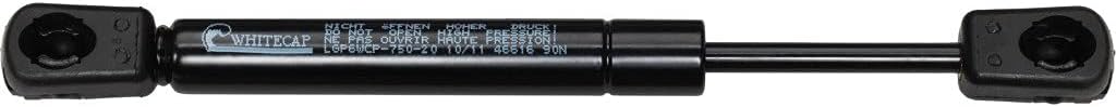 WHITECAP IND Whitecap G-8640C Black Nitrate Gas Spring - 17" Ext x 10.25" Comp, 40 lbs.