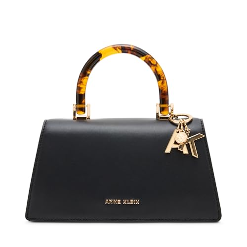 Anne Klein Womens Top Handle with Convertible Strap, Black