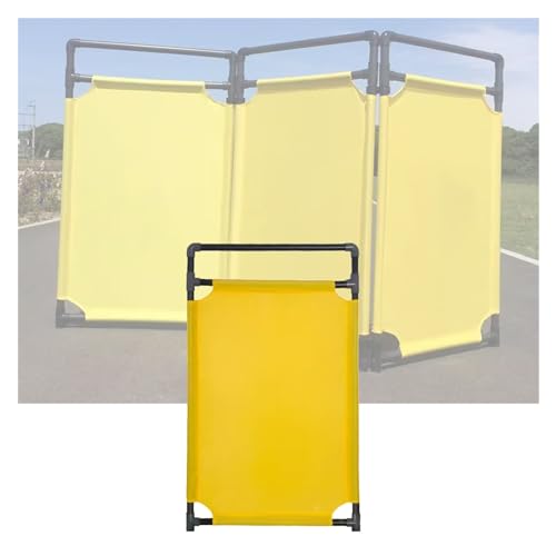 YJEUZCD Retractable Traffic Barricade?Removable Outdoor Driveway Fence Panels, Folding Industrial Garage Elevator PVC Frame Barricad, 39.3in High Traffic Fence(7pcs)