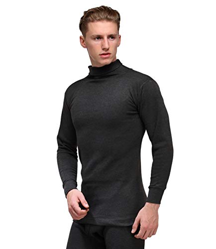 Image of Alfa Men's Steam Disinfected Winter Wear Cotton Thermal Top (High Neck Upper /Tights)