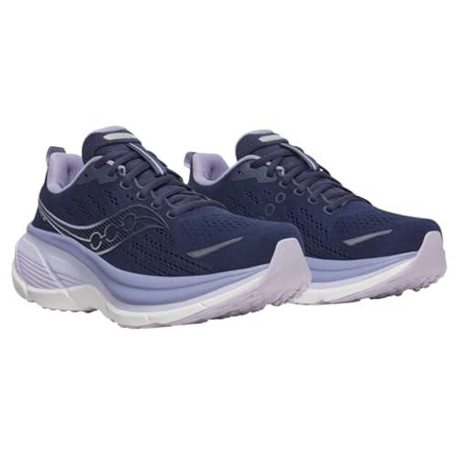 Saucony Saucony Women's Hurricane 25 Sneaker, Navy/Aster, 8.5