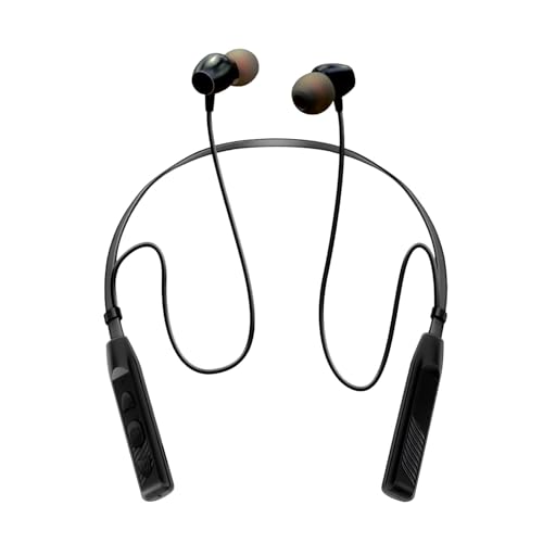 VOIDROP (Glider 60 hrs Playback, ENx Tech, Beast Mode, ASAP Charge, IPX4, 12mm bass Boost Driver, 60ms Super Low Latency, Bluetooth Neckband, Magnetic Instant, Wireless with Mic Earphones (Black)