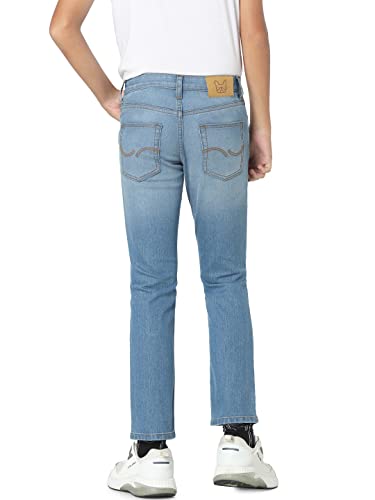 Image of JACK & JONES Boys Mid Rise Regular Fit Jeans