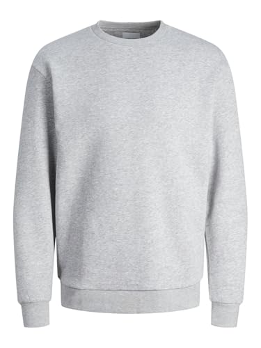 JACK & JONES Jjebradley Sweat Crew Noos Sudadera, Hombre, Gris Claro, L