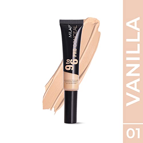 Milap 9 to 6 Pro Liquid Concealer For Face Makeup | Full Coverage Concealer With High Definition | Ideal for Indian Skin Tone | Shade - Vanilla(17ml) - Image 3