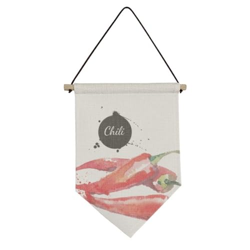 Bannière piment aquarelle pour créer une ambiance bistrot dans votre cuisine