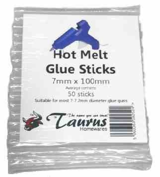 EETools 50 Sticks of 7mm x 100mm Hot Melt Glue