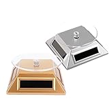 KALSUTANSHI ᵀᴹ : Solar Powered Rotating Jewellery Ring Bracelet Watch Display Stand (No Batteries or Charger Required) (Pack of 1)