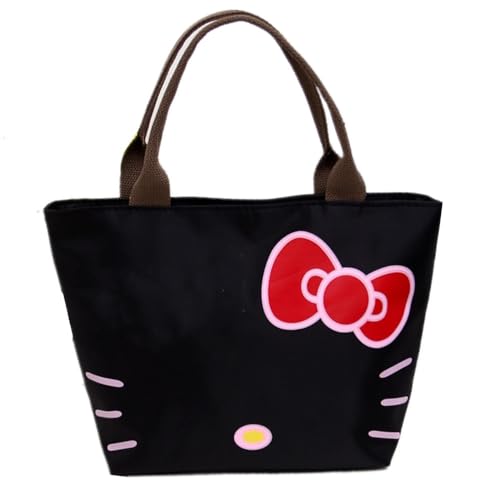 Kerr's Choice Black Kitty Tote Bag - Black Cat Shopping & Gym Bag