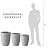 Kante 18.1",20.5",22.4" H Tall Round Concrete Planters Set of 3, Outdoor Indoor Modern Decorative Plant Pots with Drainage Hole & Rubber Plug for Home & Garden Natural Concrete