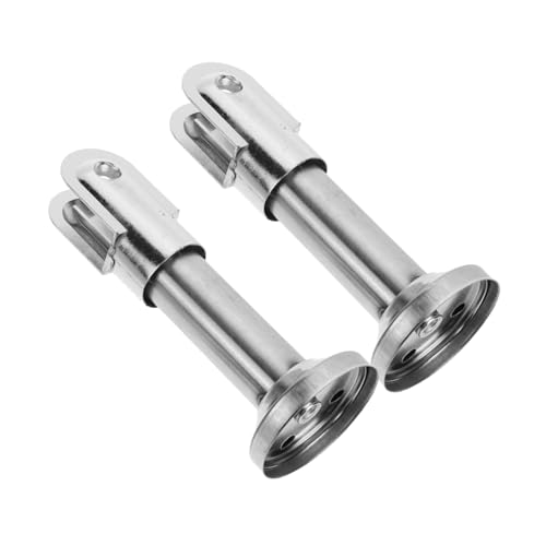 ULTECHNOVO Soportes Resistentes Para Mamparas Patas De Partición De Inodoro Herrajes De Acero De 10 Cm 2 Piezas Accesorios Para Baños