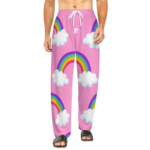Bas de pyjama long femme arc-en-ciel pour ne plus manquer de poches la nuit