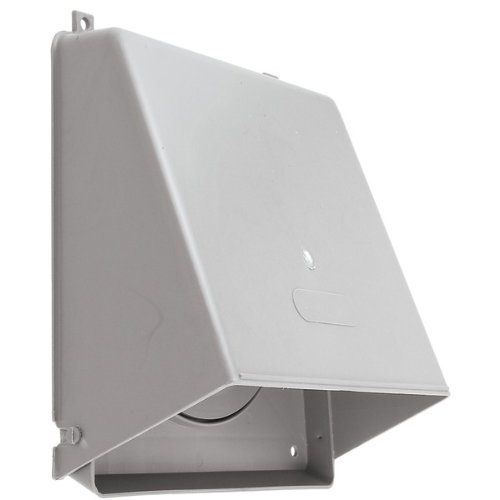 Lambro 351 G conduit aération mural plastique clapet anti-retour 15,2 cm extérieur