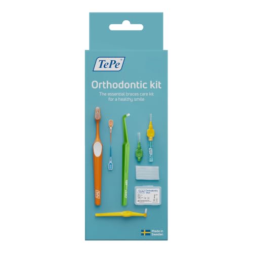TePe Orthodontic Kit, 10 Prodotti per Pulire Apparecchio Fisso