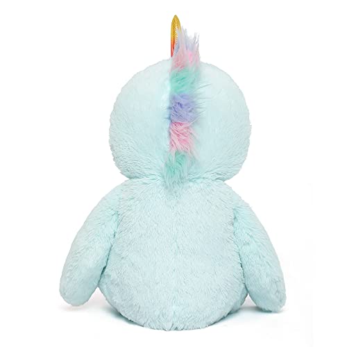 Morismos Sloth Stuffed Animal Sloth Unicorn Plush Toy Small Stuffed Animal Gifts For Kids Girls Girlfriend,17.7 Inches,Light Blue #TOP2