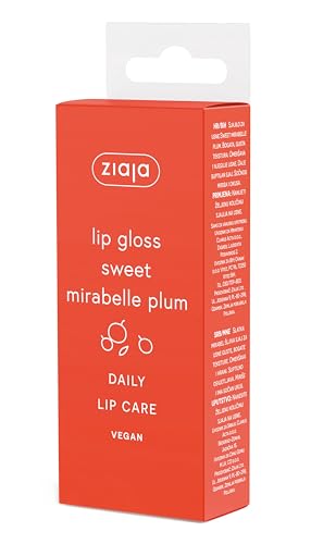 Bálsamo Labial con Brillo Sweet Mirabelle Plum | Vegano, Nutritivo y No Pegajoso | Hidratación Intensa y Brillo Natural de ZIAJA - imagen 2