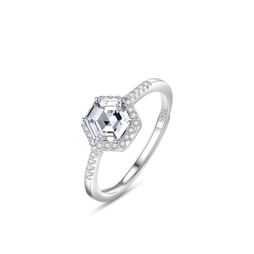 Alliance Femme Argent 925 avec halo en zircone au raffinement d'exception